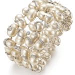 バロックパール＆ダイヤモンド アーティスティックブレスレット